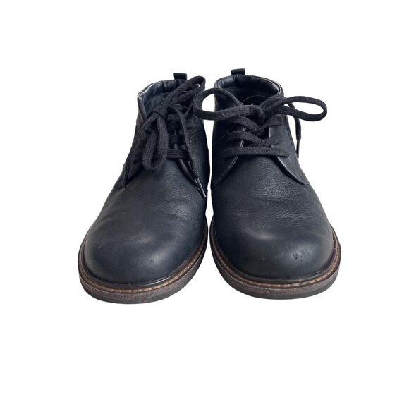 Ecco Leather Lace Up Chukka Boot Size 42 Black Arch Support Orthotic Neutral main image 9